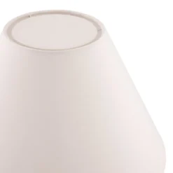 Globen Lighting pöytävalaisin DAHLIA, beige/beige, korkeus 31 cm