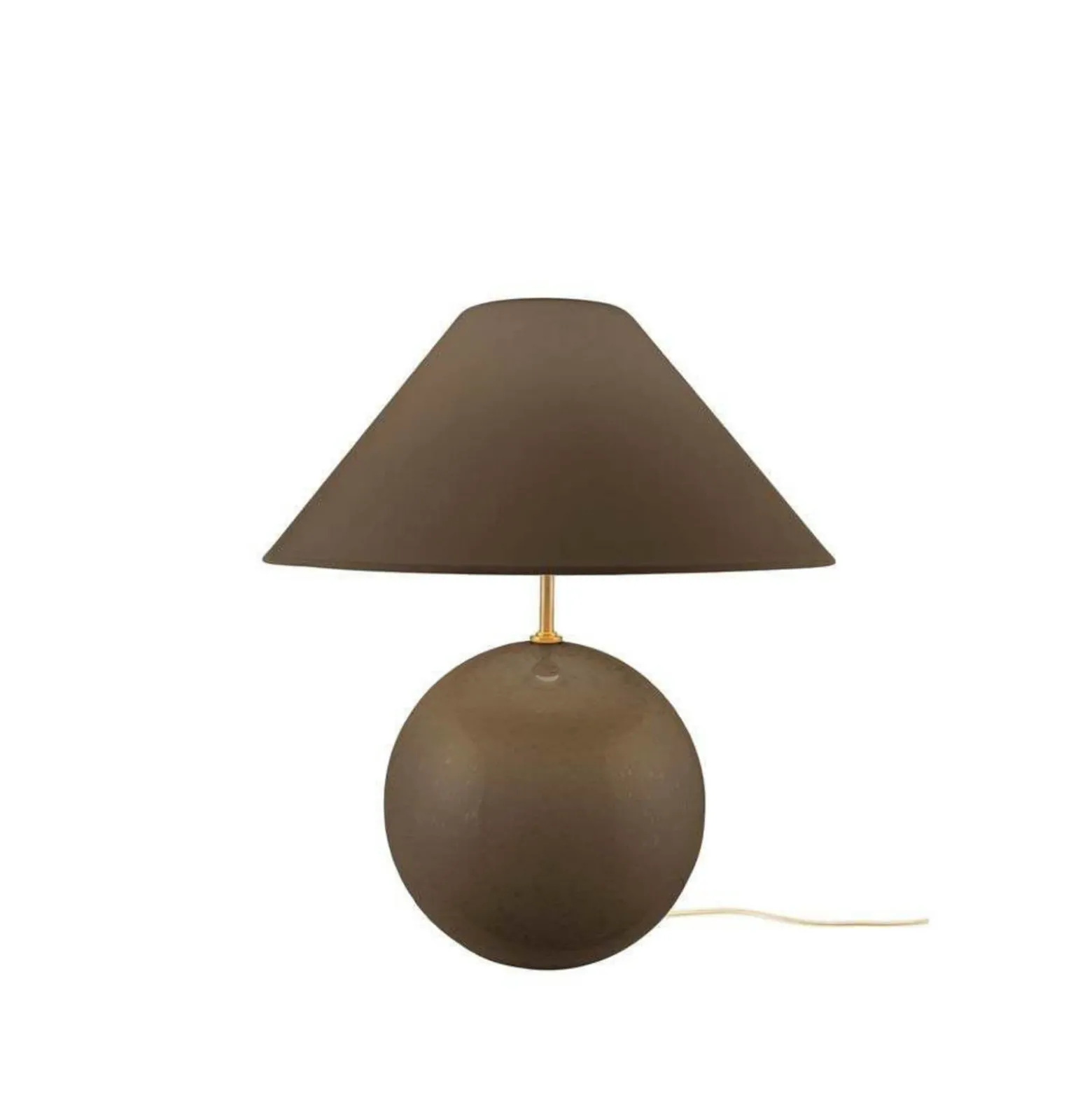 Globen Lighting pöytävalaisin IRIS, ruskea, korkeus 39 cm