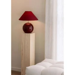 Globen Lighting pöytävalaisin IRIS, tummanpunainen, korkeus 39 cm