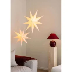 Globen Lighting pöytävalaisin IRIS, tummanpunainen, korkeus 39 cm