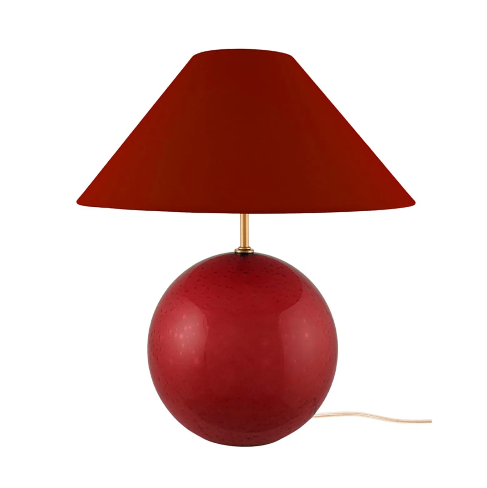Globen Lighting pöytävalaisin IRIS, tummanpunainen, korkeus 39 cm