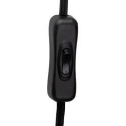 Globen Lighting pöytävalaisin Lou, musta/valkoinen, korkeus 55 cm