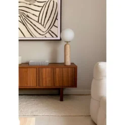 Globen Lighting pöytävalaisin Torrano korkeus 53 cm travertiini