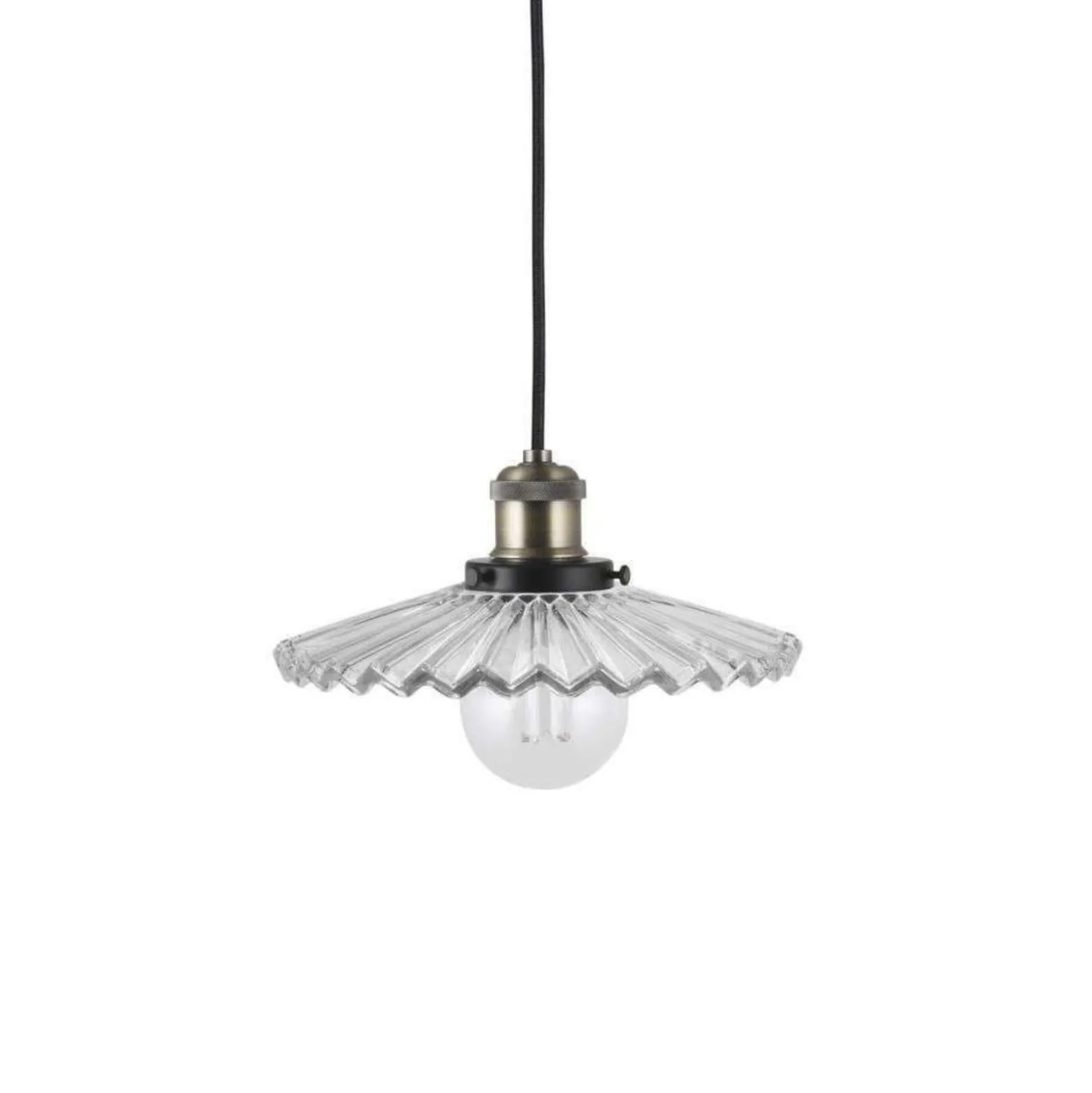 Globen Lighting riippuvalaisin COBBLER, kirkas, Ø 25 cm