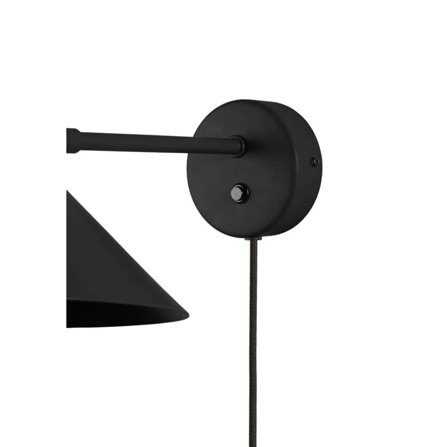 Globen Lighting seinävalaisin Cannes, musta, Ø 20 cm