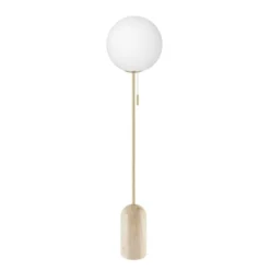 Globen Lighting Torrano-lattiavalaisin, korkeus 145 cm, travertiini