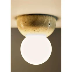 Globen Lighting Torrano -seinävalaisin, beige, Ø 13 cm, IP44