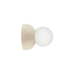 Globen Lighting Torrano -seinävalaisin, beige, Ø 13 cm, IP44