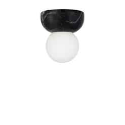 Globen Lighting Torrano -seinävalaisin, musta, Ø 13 cm, IP44