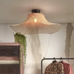 GOOD & MOJO Ibiza kattovalaisin Ø 65cm luonnollinen