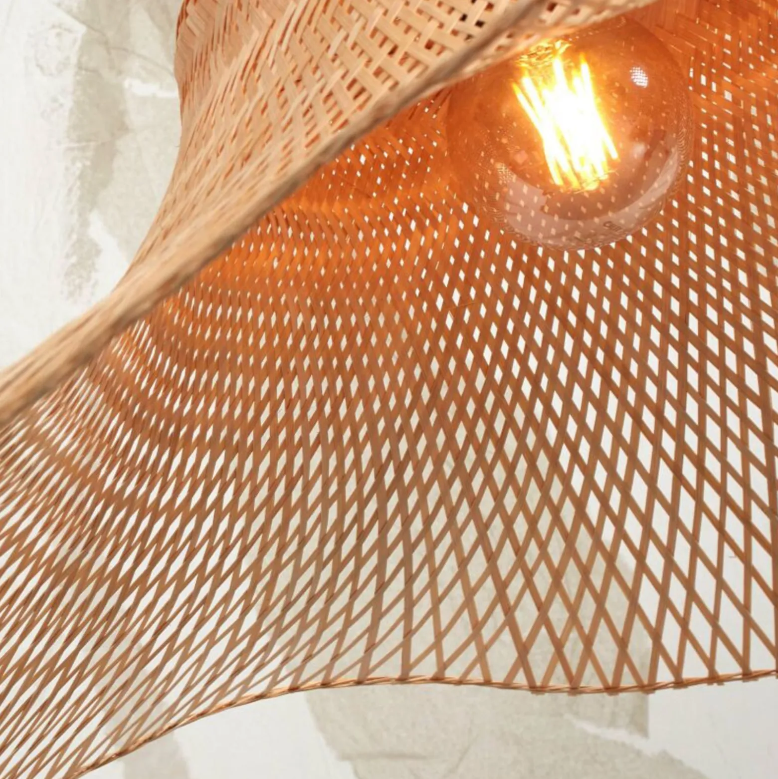 GOOD & MOJO Ibiza kattovalaisin Ø 65cm luonnollinen