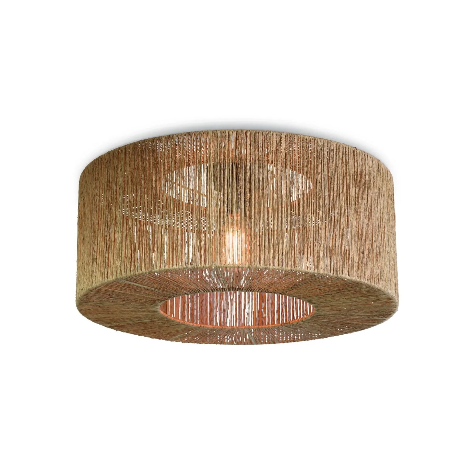 GOOD & MOJO Iguazu -kattovalo lieriö, natur Ø60 cm