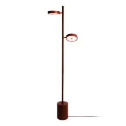 GOOD & MOJO LED-lattiavalo Okinawa, 2-lamppuinen, ruskea, 146 cm, puu