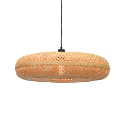 GOOD & MOJO Palawan-riippuvalo, luonnonväri, Ø 60 cm, bambu, E27