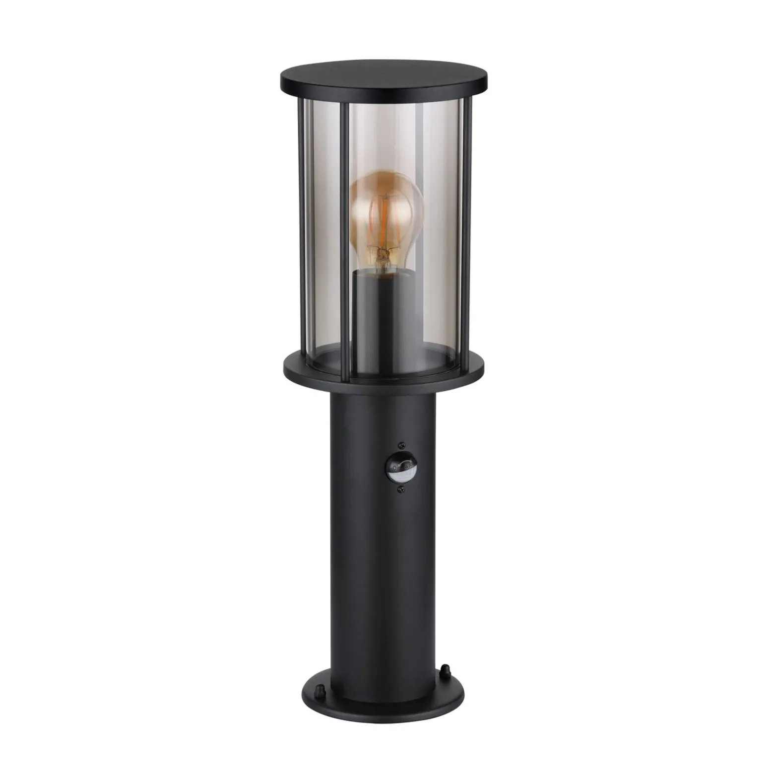 Gracey-pollarivalaisin, musta, liiketunnistin, 45 cm, IP54, E27