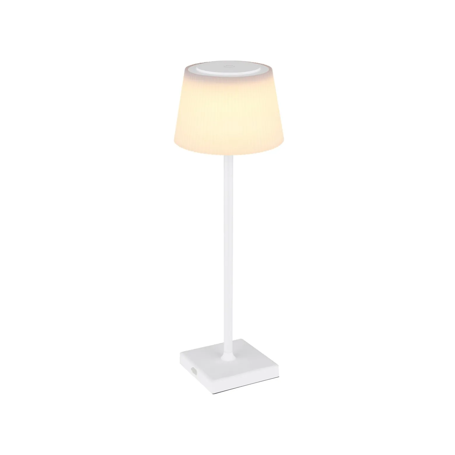 Gregoir LED ladattava pöytävalaisin, matta valkoinen, korkeus 38 cm, CCT