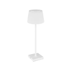 Gregoir LED ladattava pöytävalaisin, matta valkoinen, korkeus 38 cm, CCT