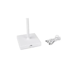 Gregoir LED ladattava pöytävalaisin, matta valkoinen, korkeus 38 cm, CCT