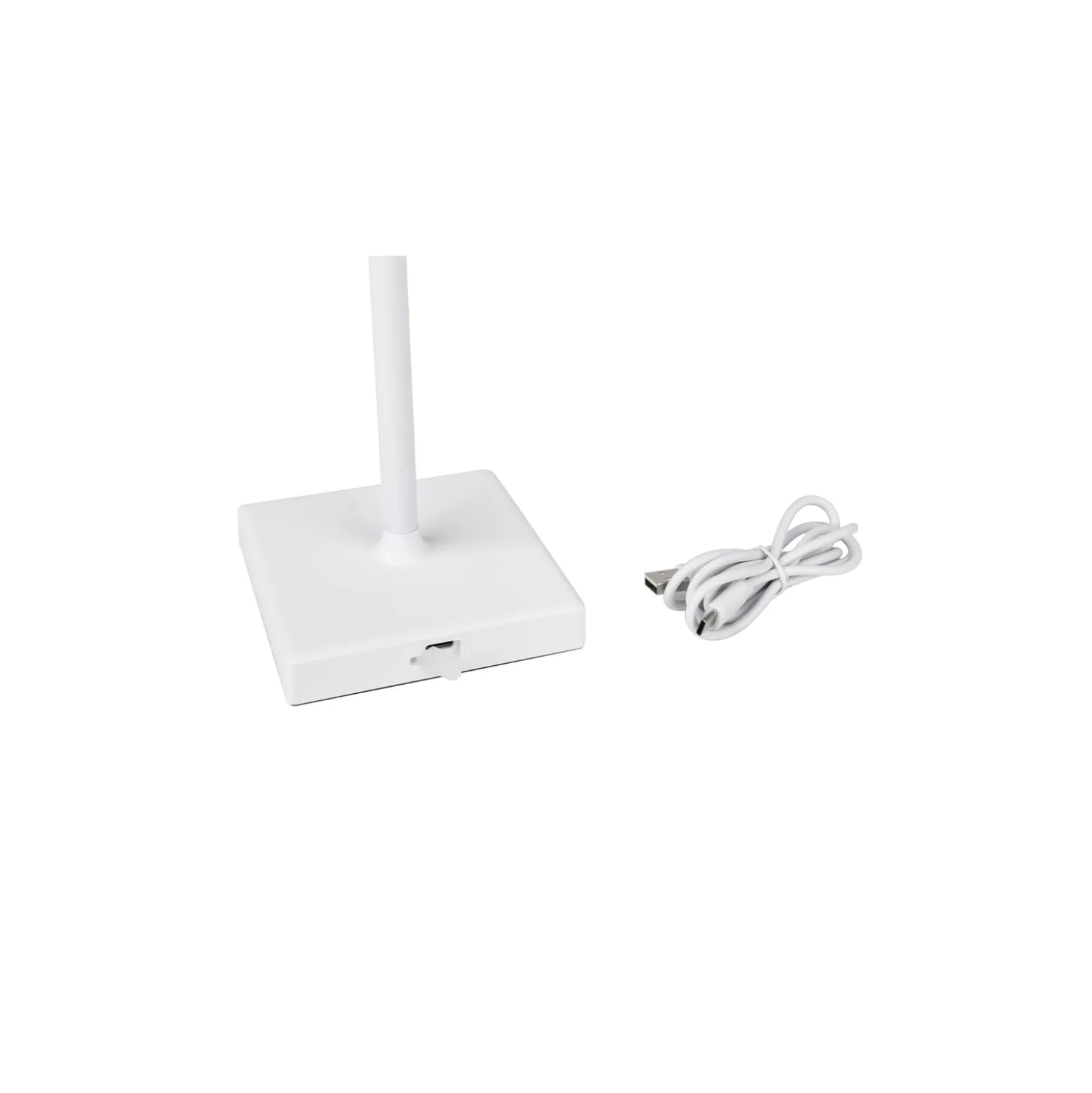 Gregoir LED ladattava pöytävalaisin, matta valkoinen, korkeus 38 cm, CCT