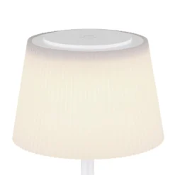 Gregoir LED ladattava pöytävalaisin, matta valkoinen, korkeus 38 cm, CCT