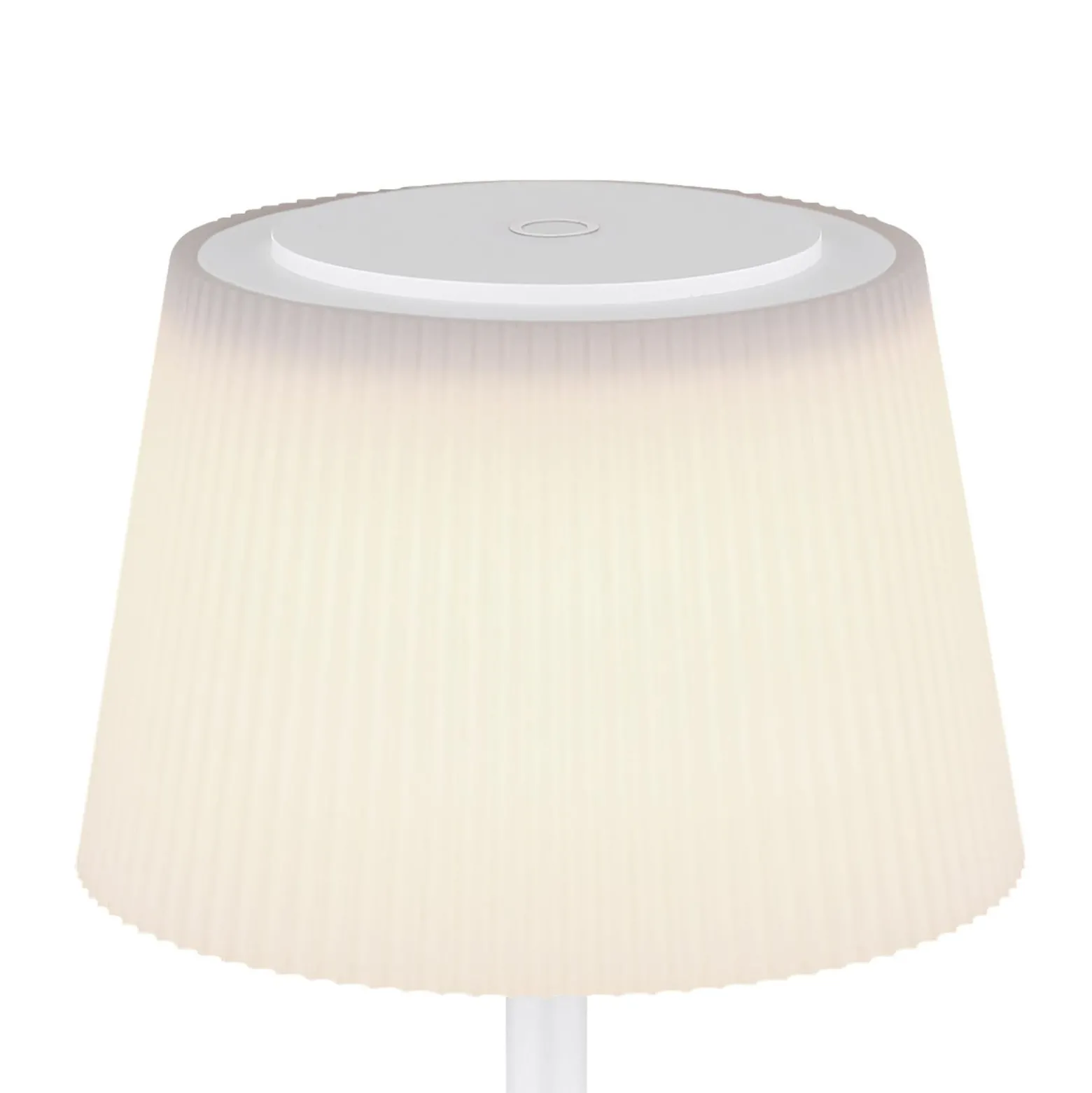 Gregoir LED ladattava pöytävalaisin, matta valkoinen, korkeus 38 cm, CCT