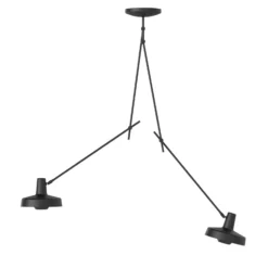 GRUPA Arigato kattovalaisin 2-valo 110cm musta