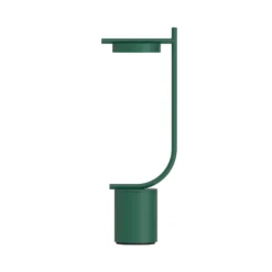 Grupa LED-akkukäyttöinen pöytälamppu Igram, vihreä, 40 cm, IP44