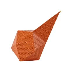 Gubi LED-akku-pöytävalaisin Bagdad, oranssi, korkeus 36 cm, teräs