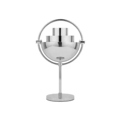 Gubi Multi-Lite -akkukäyttöinen pöytävalaisin, kromi/kromi, 30 cm