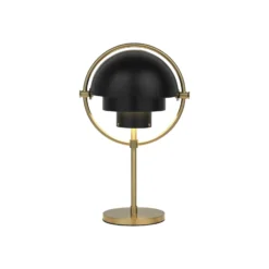 Gubi Multi-Lite -akkukäyttöinen pöytävalaisin, messinki/musta, 30 cm