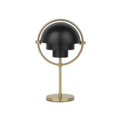 Gubi Multi-Lite -akkukäyttöinen pöytävalaisin, messinki/musta, 30 cm