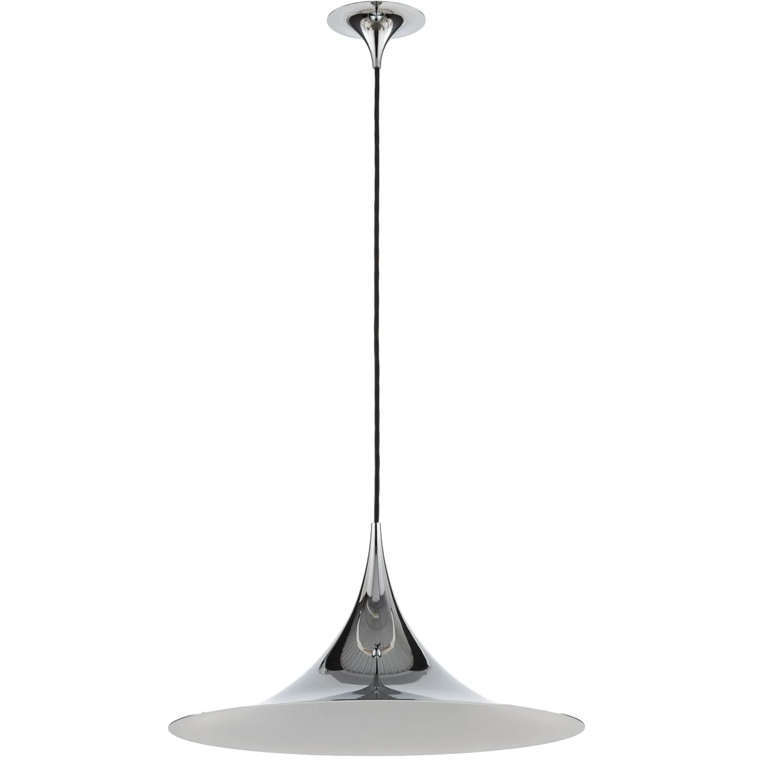 GUBI Semi riippuvalaisin, Ø 47 cm, kromi