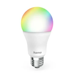 Hama Smart LED-lamppu kirkas E27 A60 A60 WLAN Matter 9W RGBW