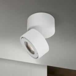 Harvey LED-ulkovalaisin, valkoinen, Ø 10 cm, painevalettua alumiinia