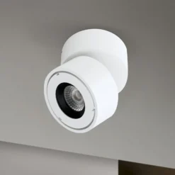 Harvey LED-ulkovalaisin, valkoinen, Ø 10 cm, painevalettua alumiinia
