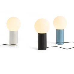 HAY LED-pöytävalaisin TURN ON, musta, korkeus 20 cm, himmennettävä