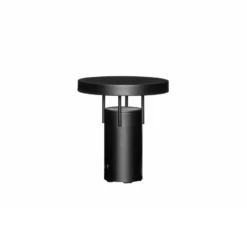 HÜBSCH LED-akkukäyttöinen pöytälamppu BringMe Mini, mattamusta, 20 cm