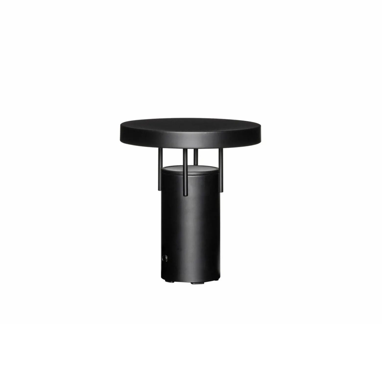HÜBSCH LED-akkukäyttöinen pöytälamppu BringMe Mini, mattamusta, 20 cm