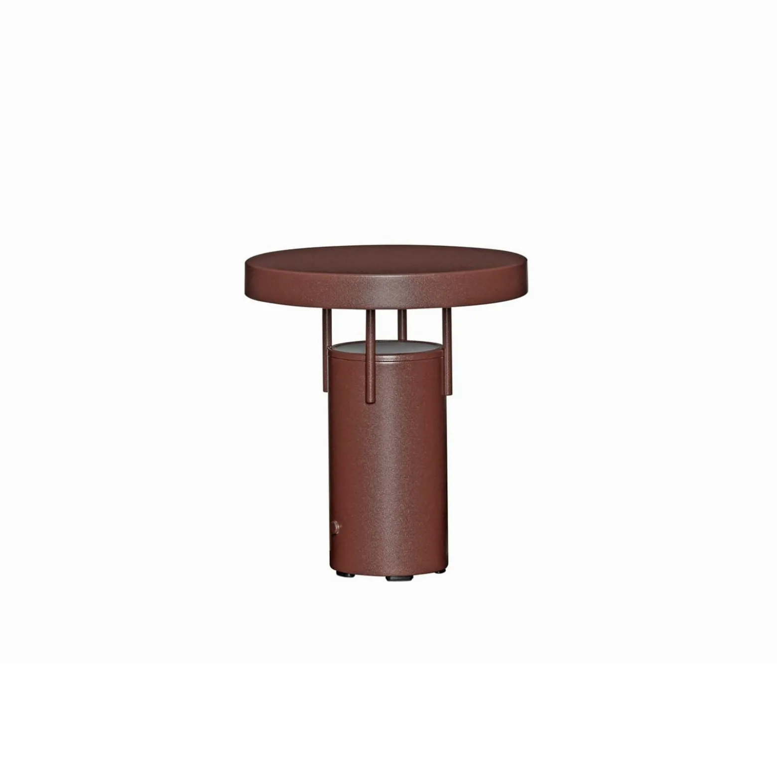 HÜBSCH LED-akkukäyttöinen pöytälamppu BringMe Mini, viininpunainen, 20 cm