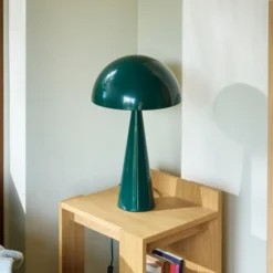 HÜBSCH pöytävalaisin Mush, tummanvihreä, metalli, korkeus 50 cm