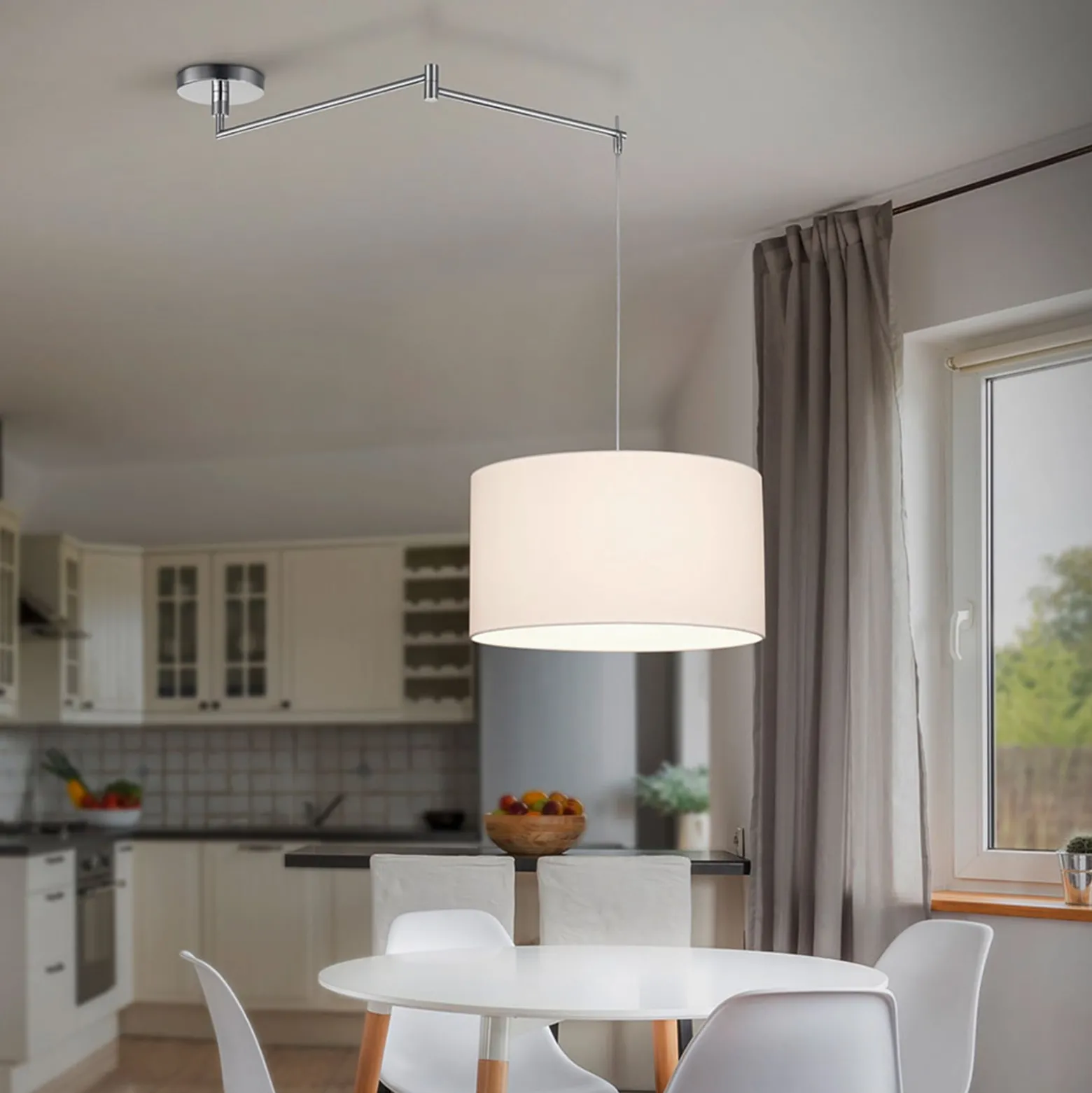 Helestra Certo -riippuvalo 1-lamp. valkoinen