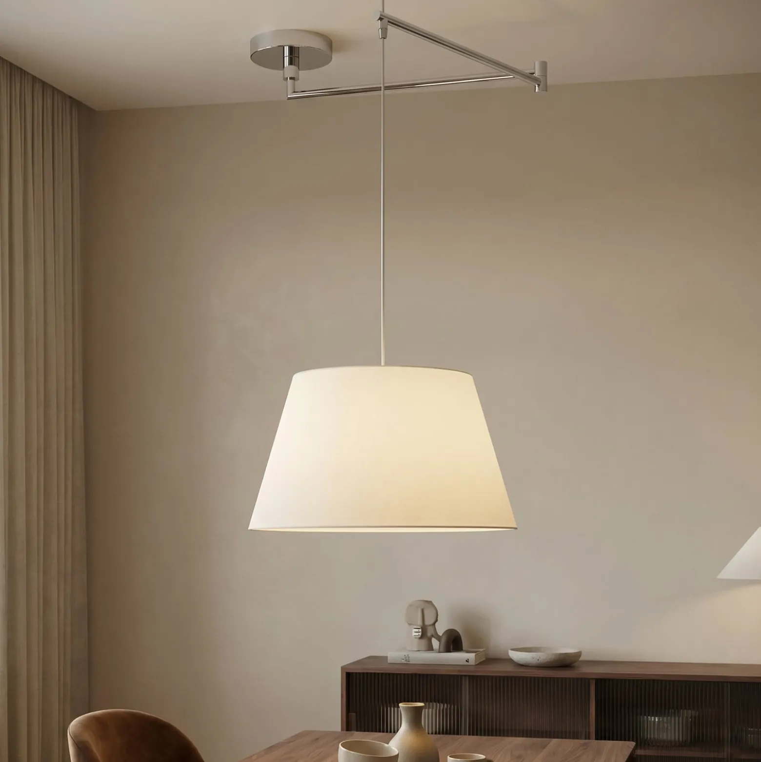 Helestra Certo -valaisin kartio 1-lamp. valkoinen