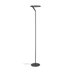 Helestra Elara-LED-lattiavalo down, himmen., musta