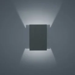 Helestra Free -LED-ulkoseinälamppu, grafiitti