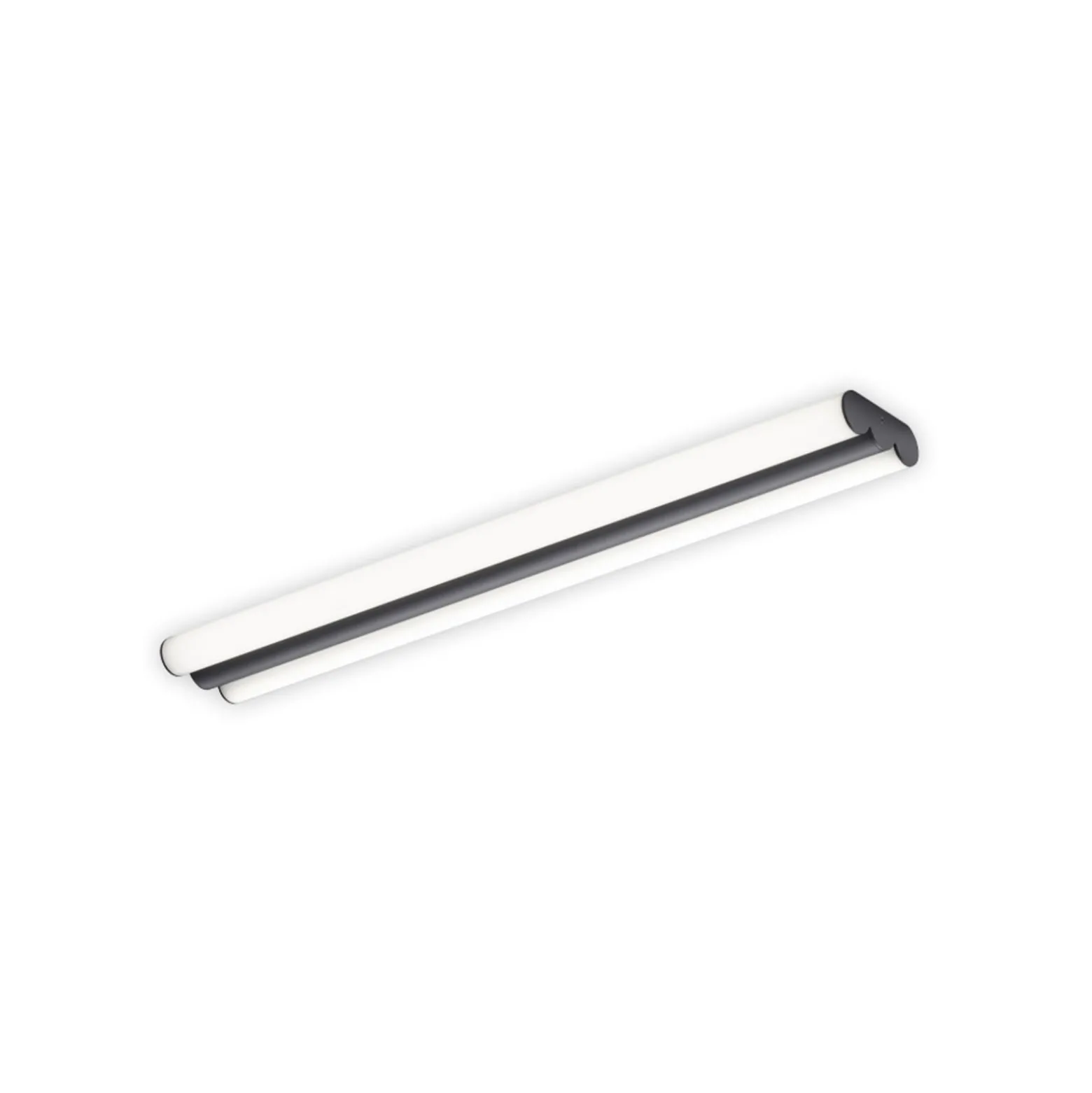 Helestra LED-peililamppu LOOM, pituus 60 cm, musta, IP44