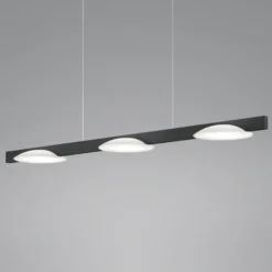 Helestra Pole -LED-riippuvalaisin 3-lamp. musta