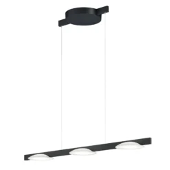 Helestra Pole -LED-riippuvalaisin 3-lamp. musta