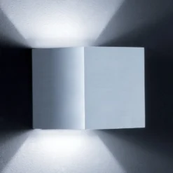 Helestra Siri -seinälamppu up/down, matta alumiini