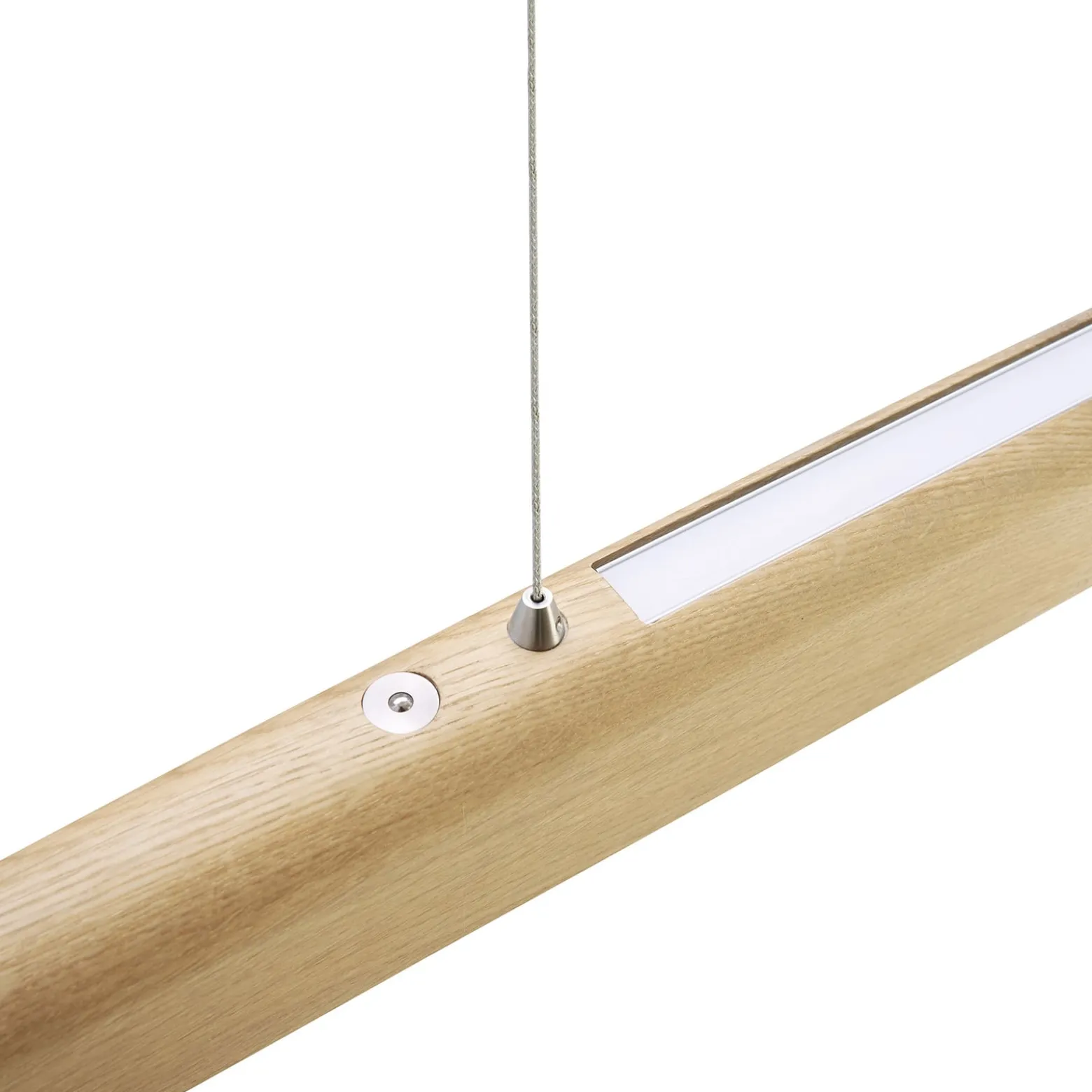 HerzBlut Arco LED-ripustusvalaisin asteiche luonnollinen 130cm