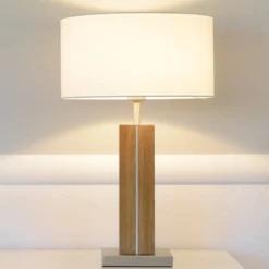 HerzBlut Dana -pöytävalaisin, tammi, korkeus 56 cm